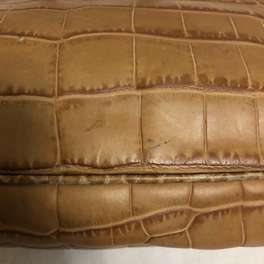 Furla Light Brown Tan Crocodile Leather Tote Bag - Picture 14 of 14